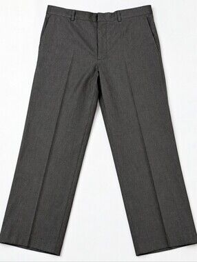 Men’s Wearhouse Charcoal Gray Dress Pants 42x28  - Actual Waist 40